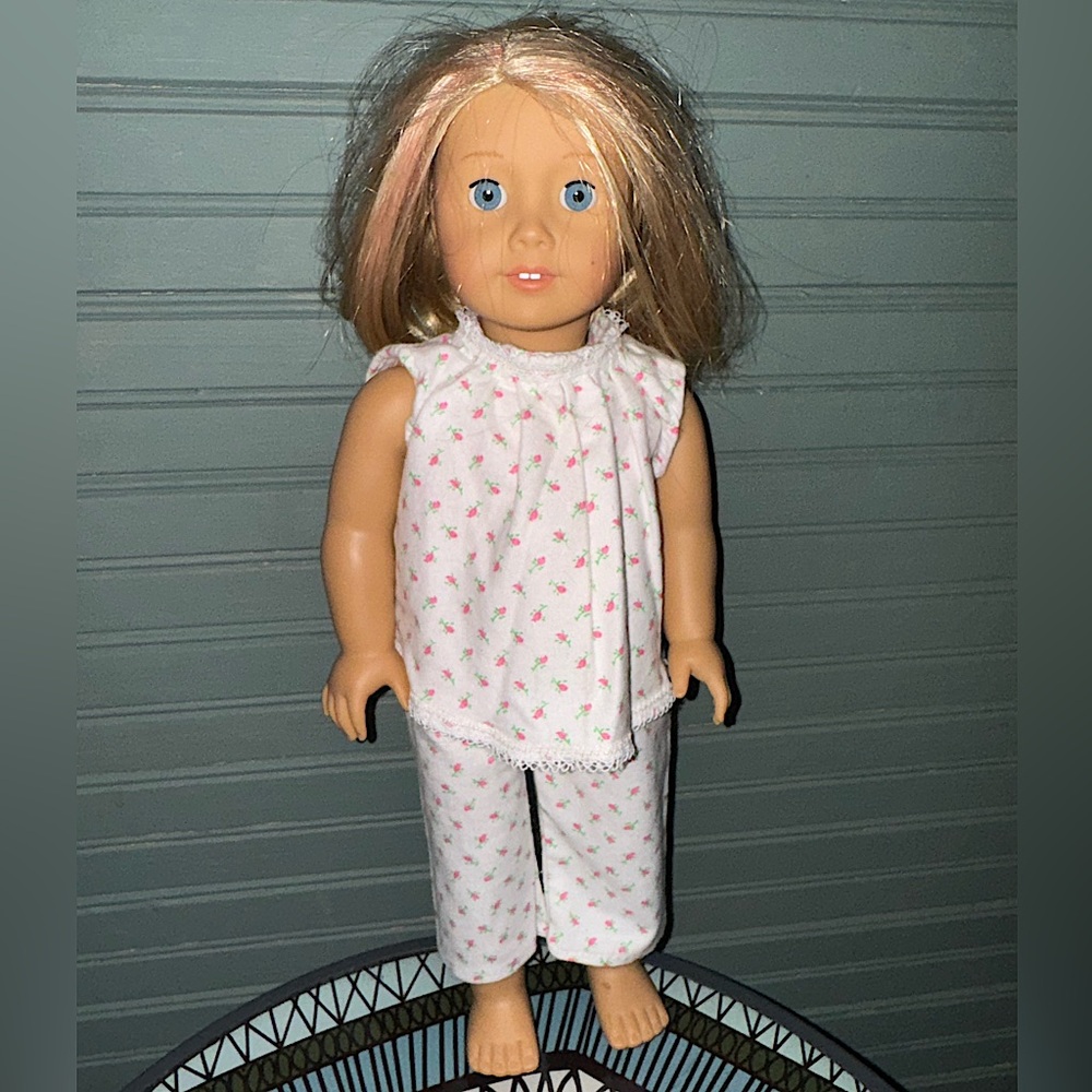 American girl doll pajama set